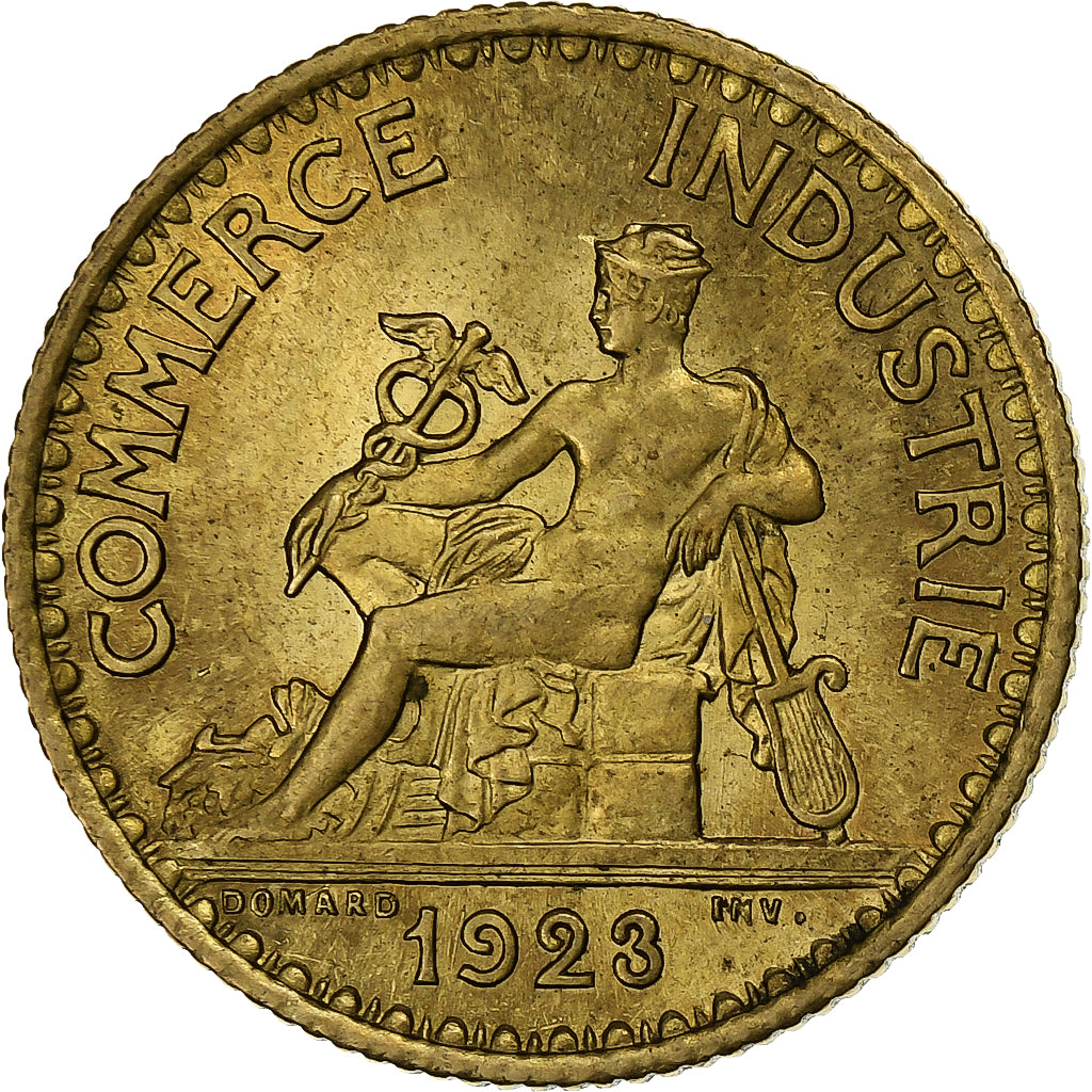 Francia, Franc, Chambre de commerce, 1923, Paris, Rame-alluminio, BB+