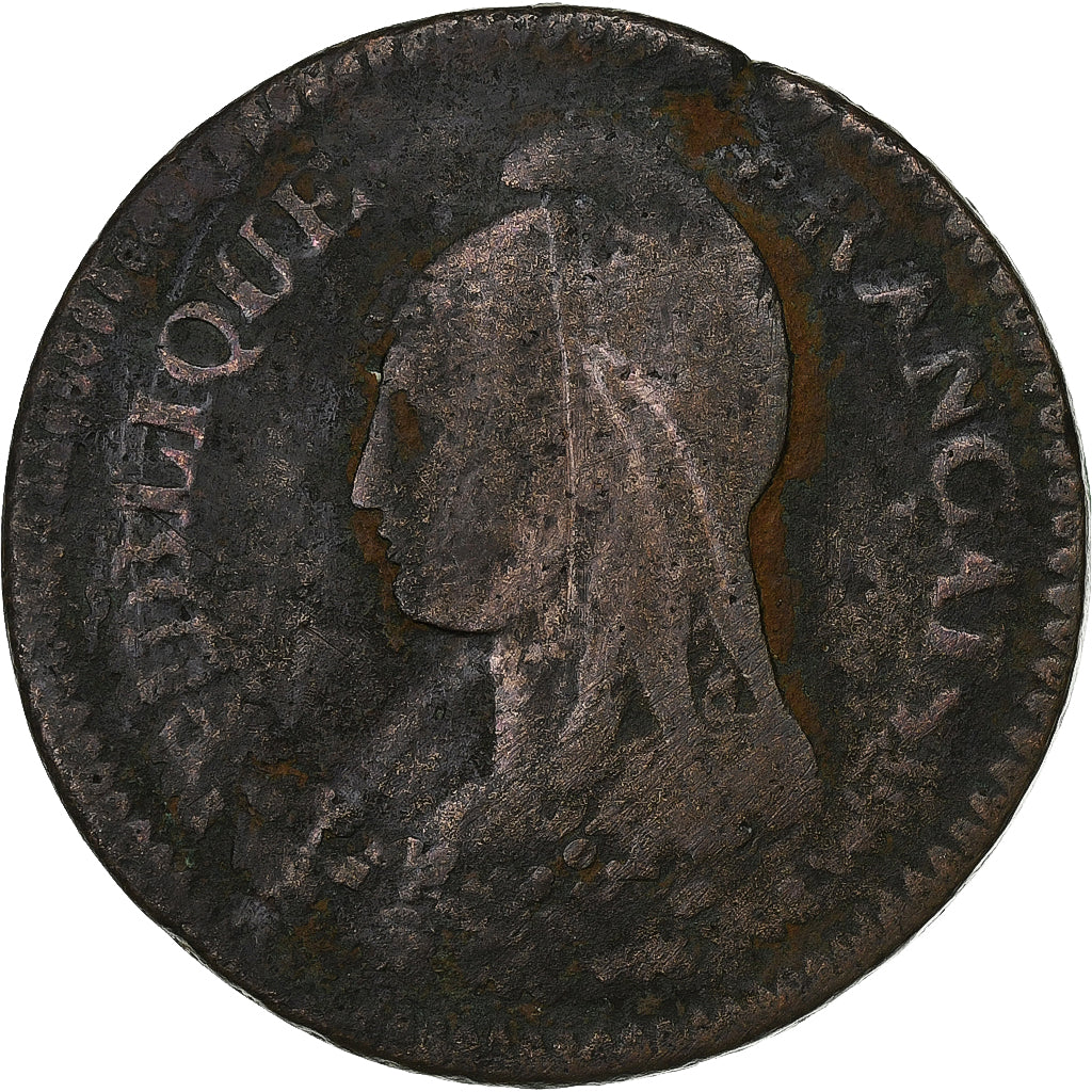 Francja, Decime, Dupré, AN 5, Paris, Miedź, F(12-15), Gadoury:187