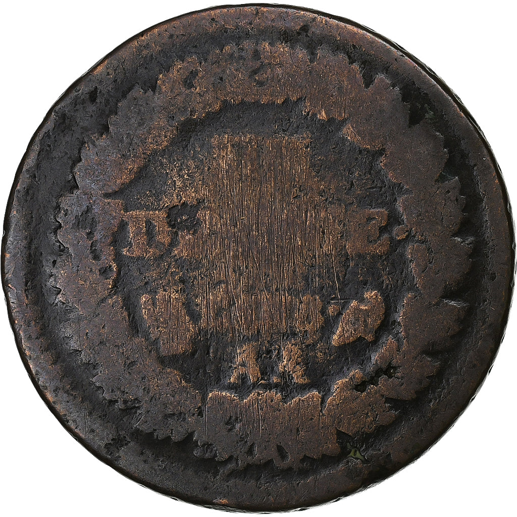 Frankreich, Decime, Dupré, AN 8, Metz, Kupfer, S, Gadoury:187a