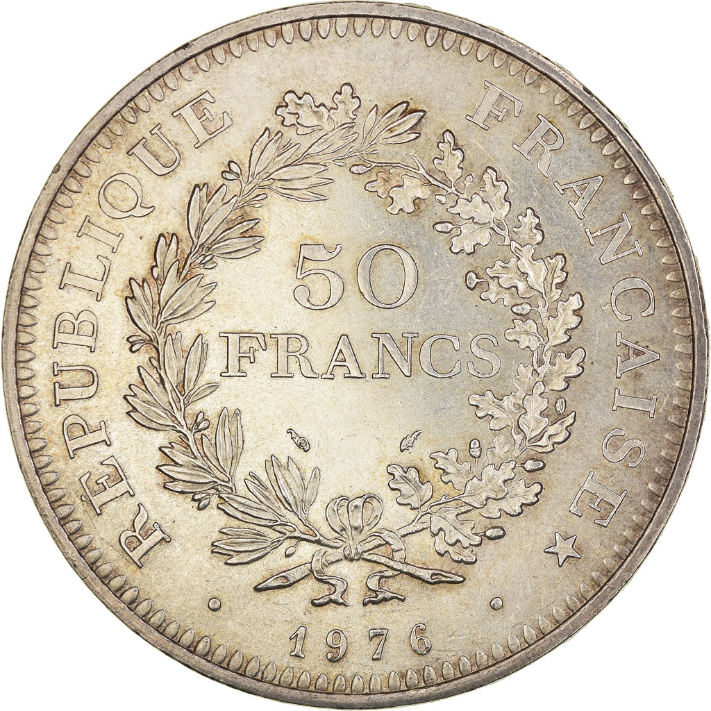Monnaie, France, Hercule, 50 Francs, 1976, Paris, SUP, Argent, Gadoury:882