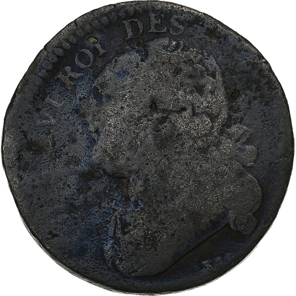 Frankreich, 12 deniers françois, 1792 / AN 4, Lille, Métal de cloche, S