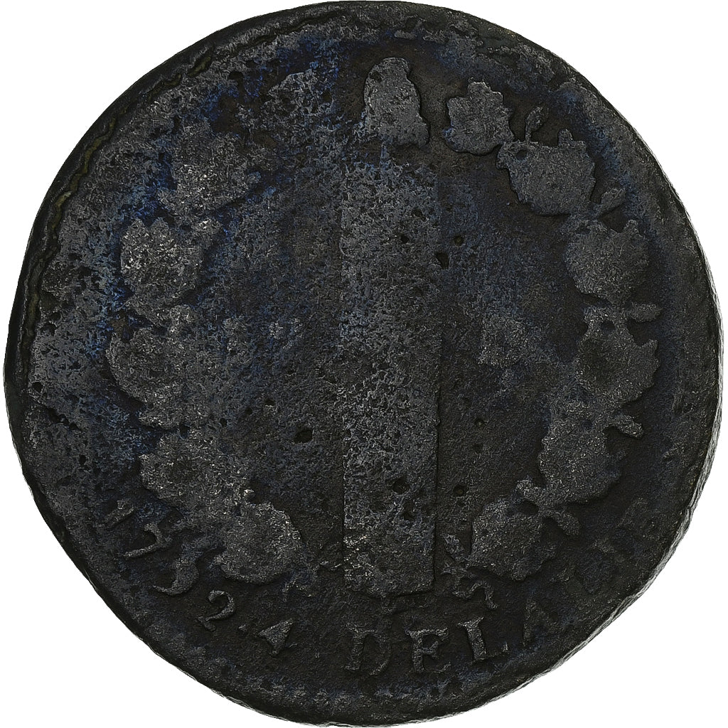 Frankreich, 12 deniers françois, 1792 / AN 4, Lille, Métal de cloche, S