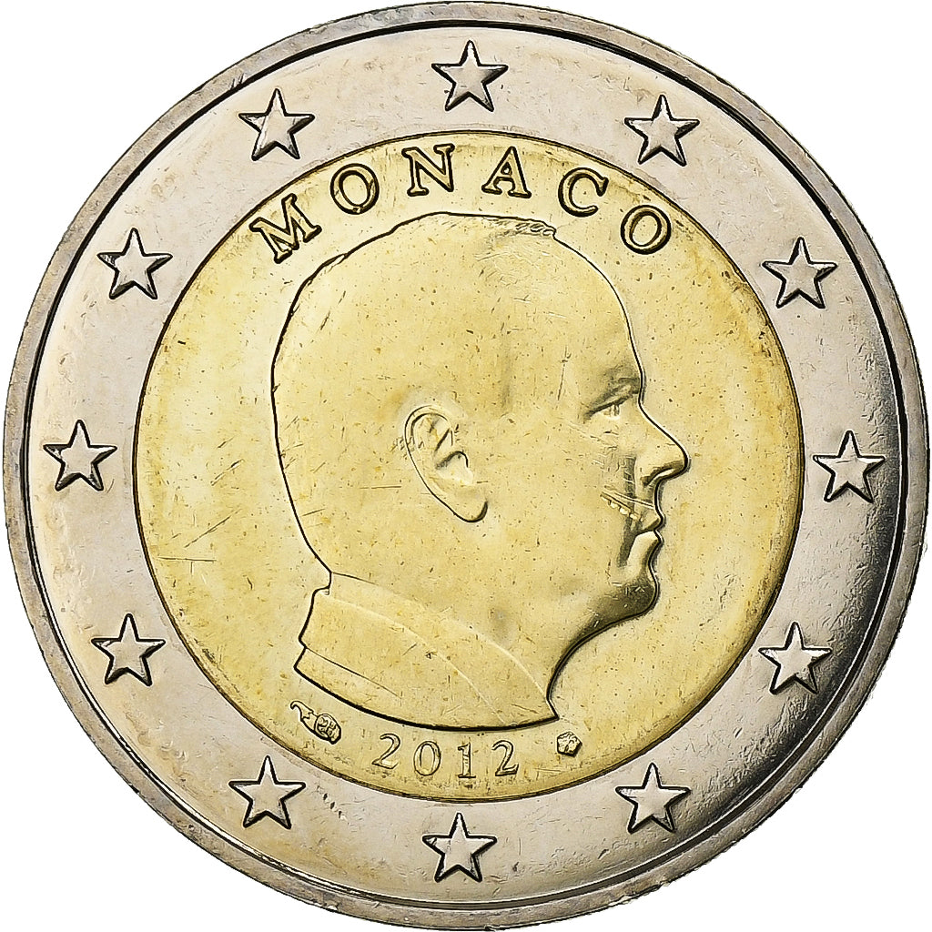 Monaco, 2 Euro, Albert II, 2012, Pessac, Bimétallique, SPL