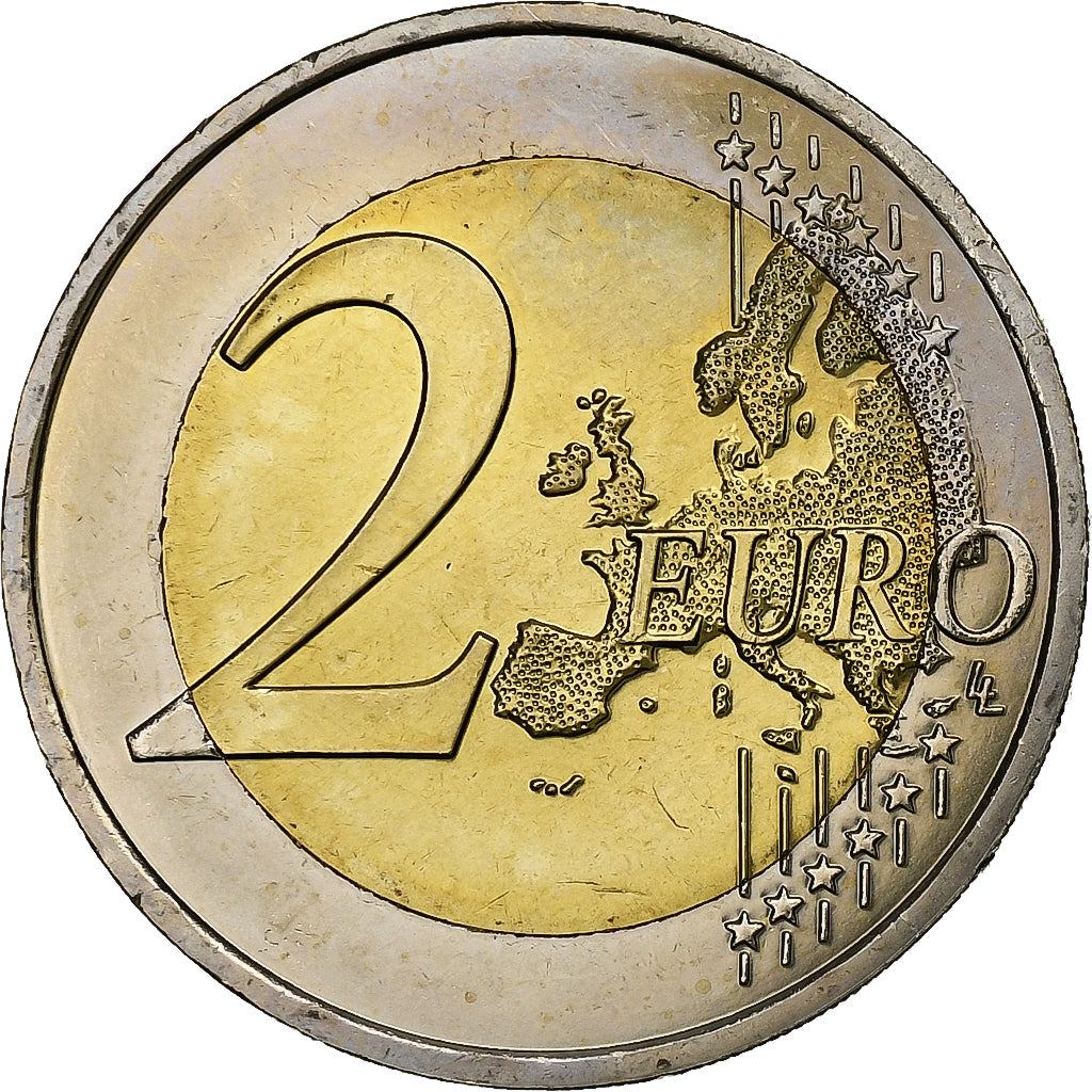 France, 2 Euro, Appel du 18 juin, 2010, Pessac, Bimetallic, MS(63)