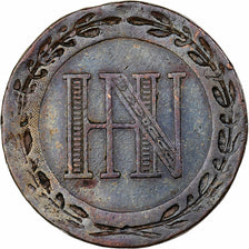 Royaume de Westphalie, Jérôme Bonaparte, 5 Centimes, 1809, Cassel, Cuivre, TB