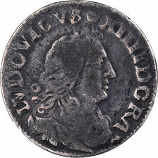 France, Louis XIV, 4 Sols, 1677, Vimy, Silver, VF(20-25)
