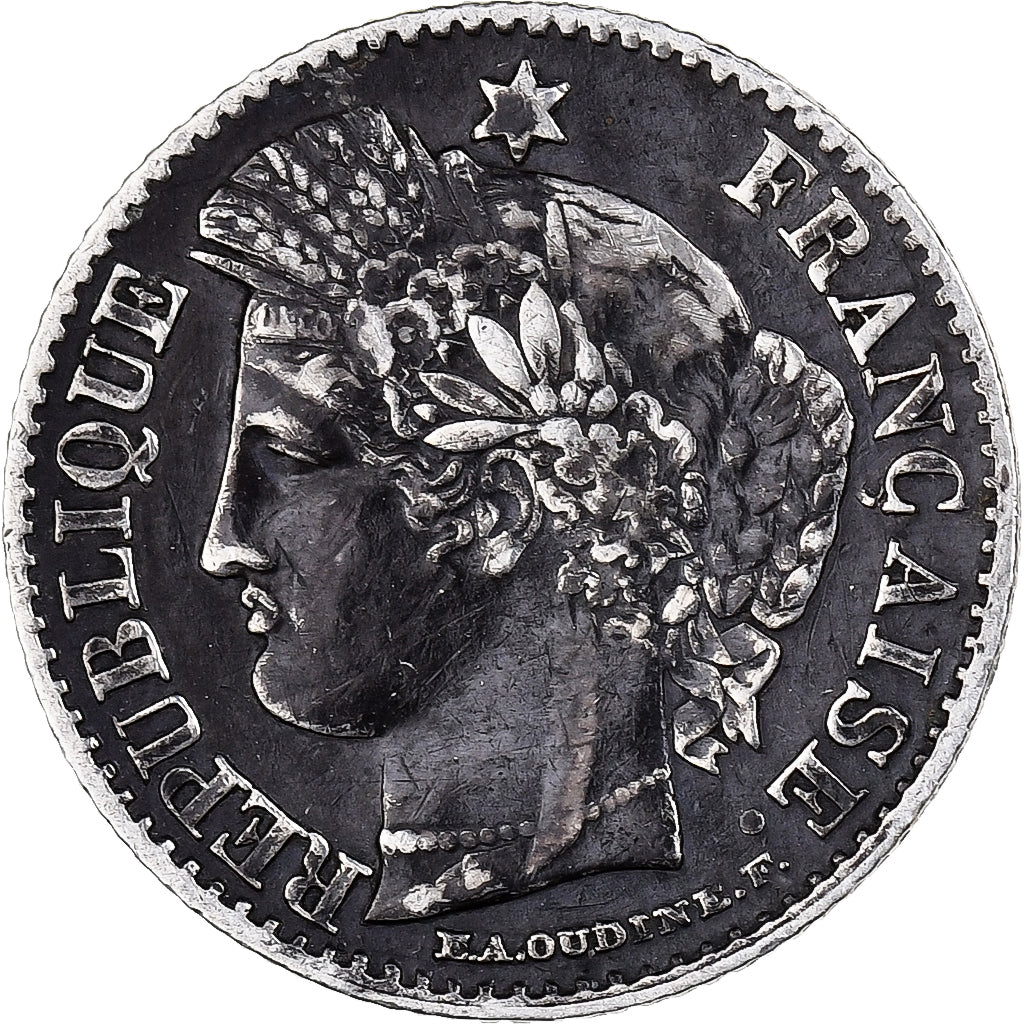 France, 20 Centimes, Cérès, 1850, Paris, Silver, EF(40-45)