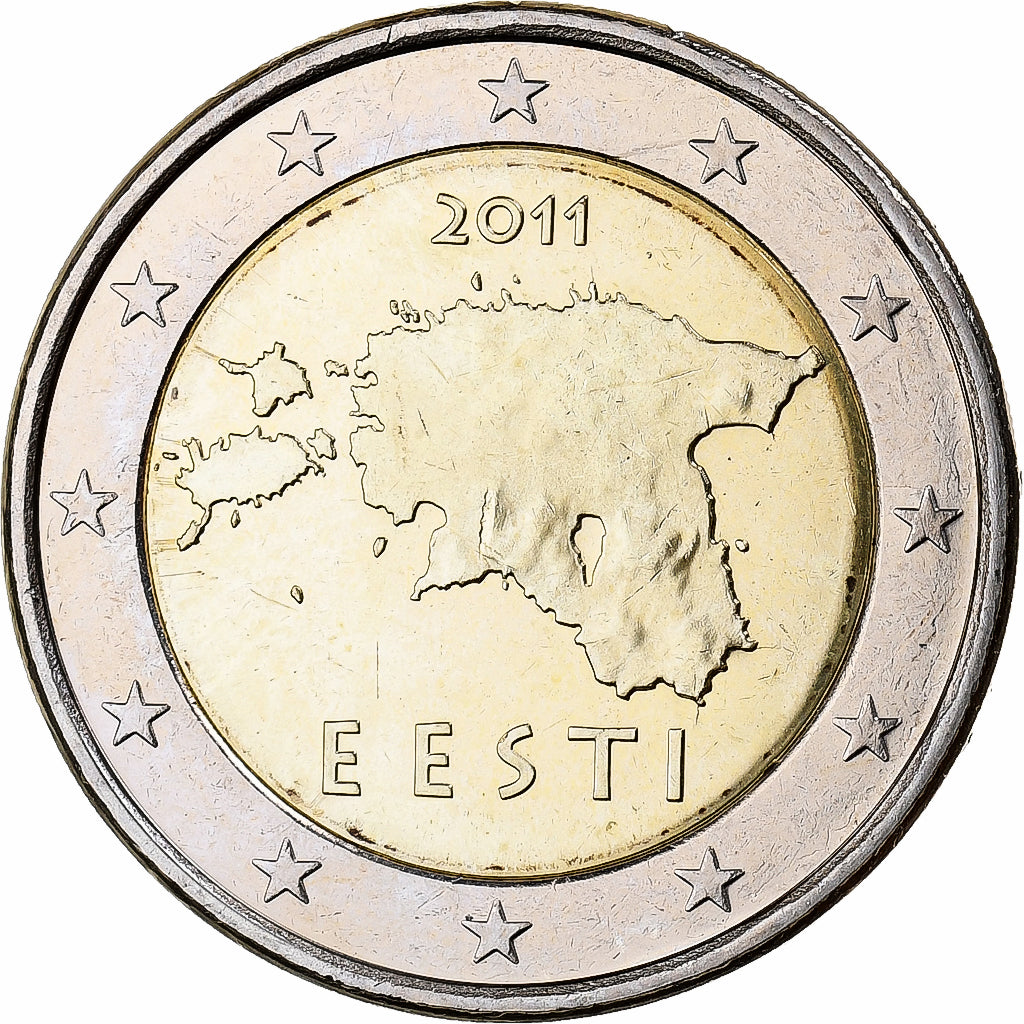Estonie, 2 Euro, 2011, Vantaa, Bimetallic, SPL