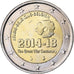 België, Philippe, 2 Euro, 2014, Brussels, Bimetallic, UNC-
