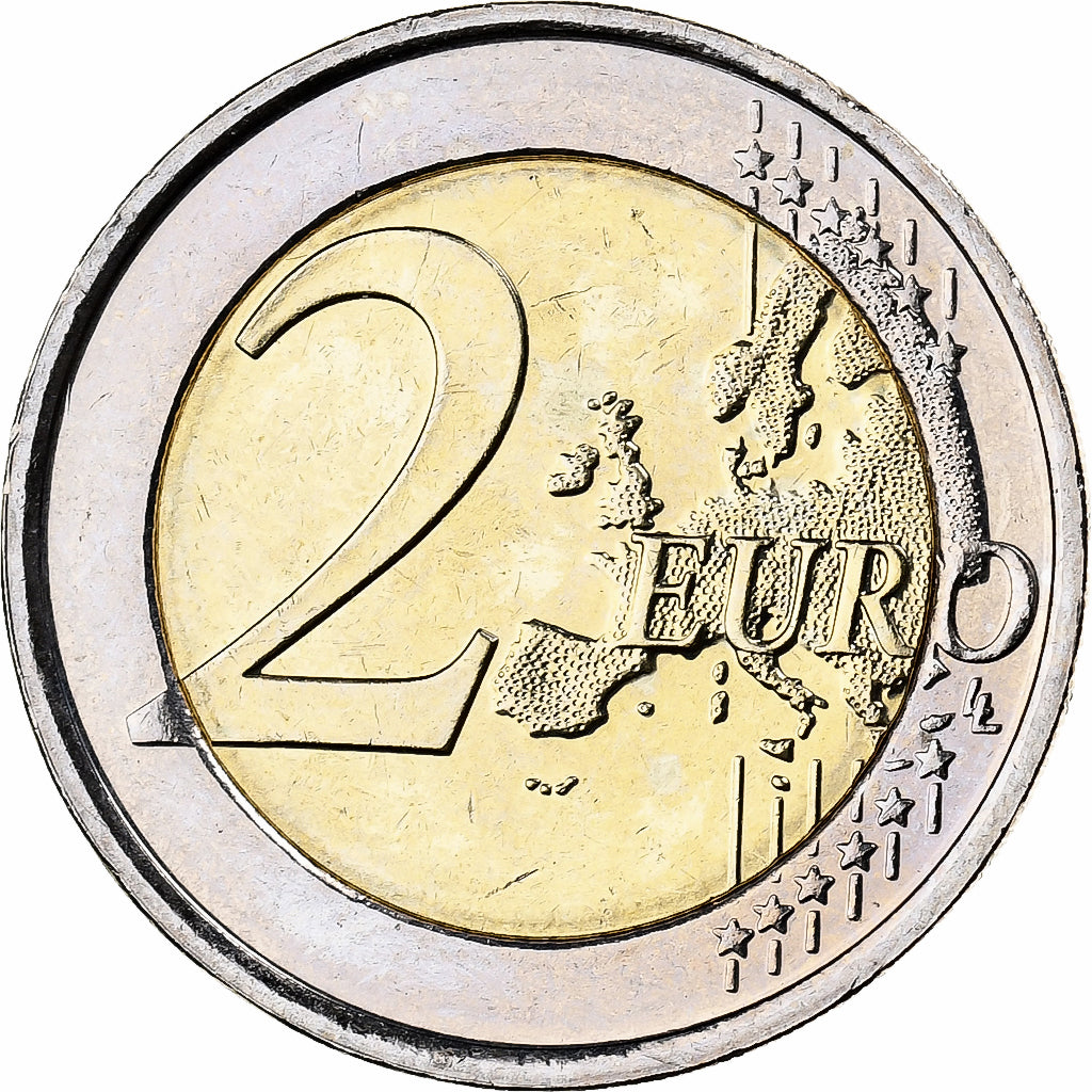 België, Philippe, 2 Euro, 2014, Brussels, Bimetallic, UNC-