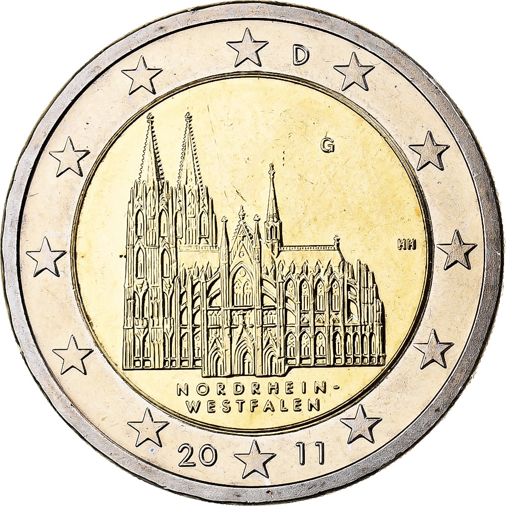 Germany, 2 Euro, Nordrhein-Westfalen, 2011, Karlsruhe, Bimetallic, MS(63)