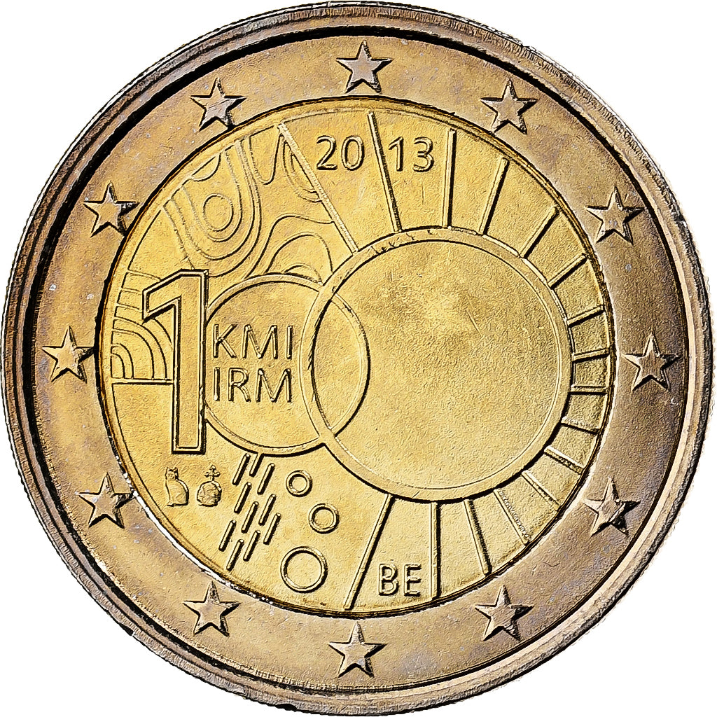 Belgien, 2 Euro, Royal Meteorological Institute, 2013, Brussels, Bimetallic, UNZ