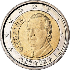 Spain, Juan Carlos I, 2 Euro, 2002, Madrid, Bimetallic, MS(63)