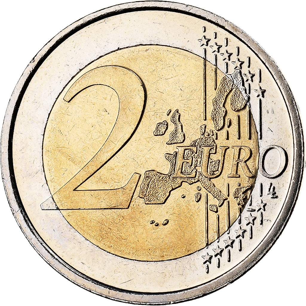 Spain, Juan Carlos I, 2 Euro, 2002, Madrid, Bimetallic, MS(63)