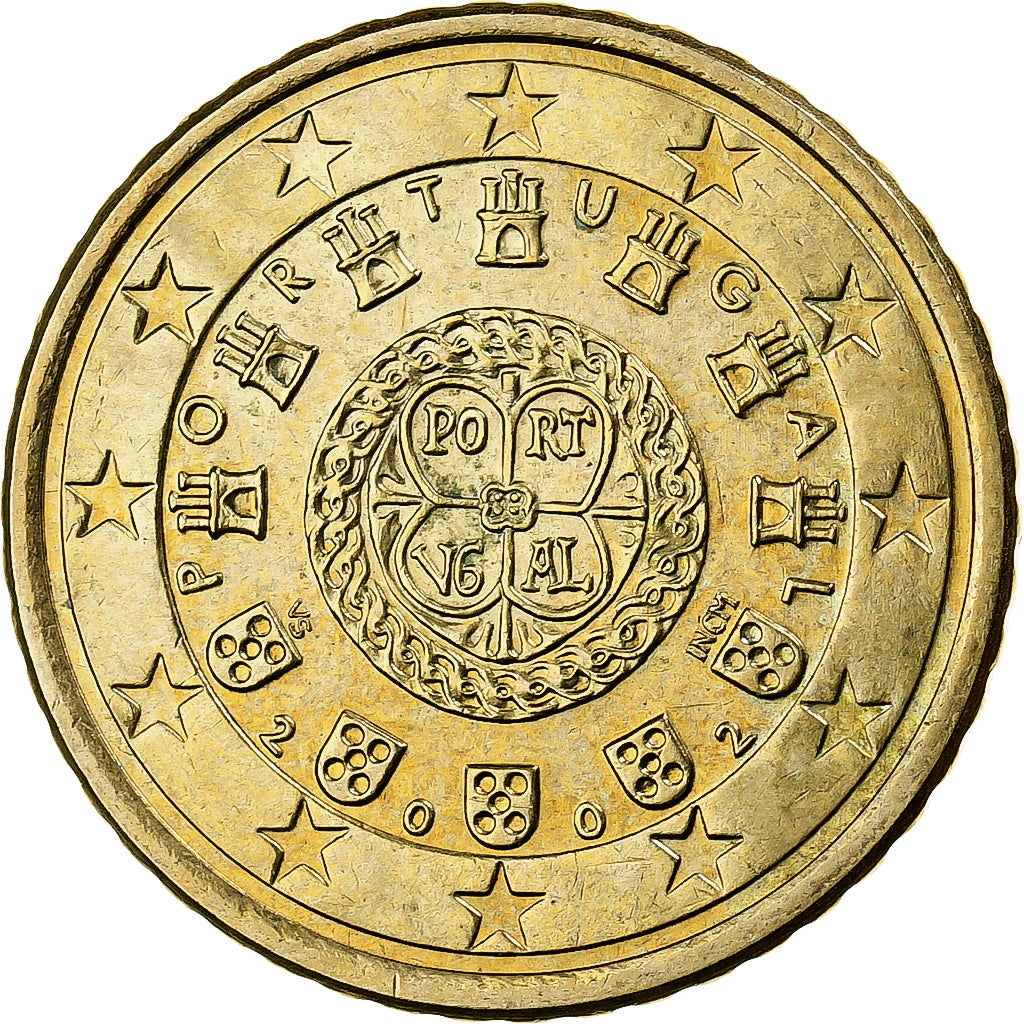 Portogallo, 50 Centimes, 2002, Lisbon, Nordic gold, SPL