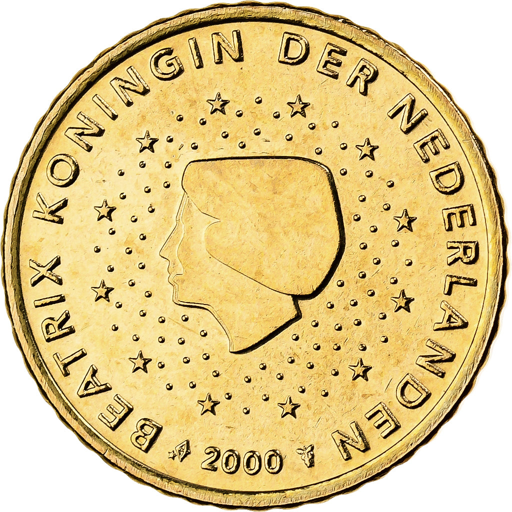 Paesi Bassi, Beatrix, 50 Centimes, 2000, Utrecht, Nordic gold, SPL