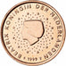 Nederland, Beatrix, 5 Centimes, 1999, Utrecht, Copper Plated Steel, UNC-