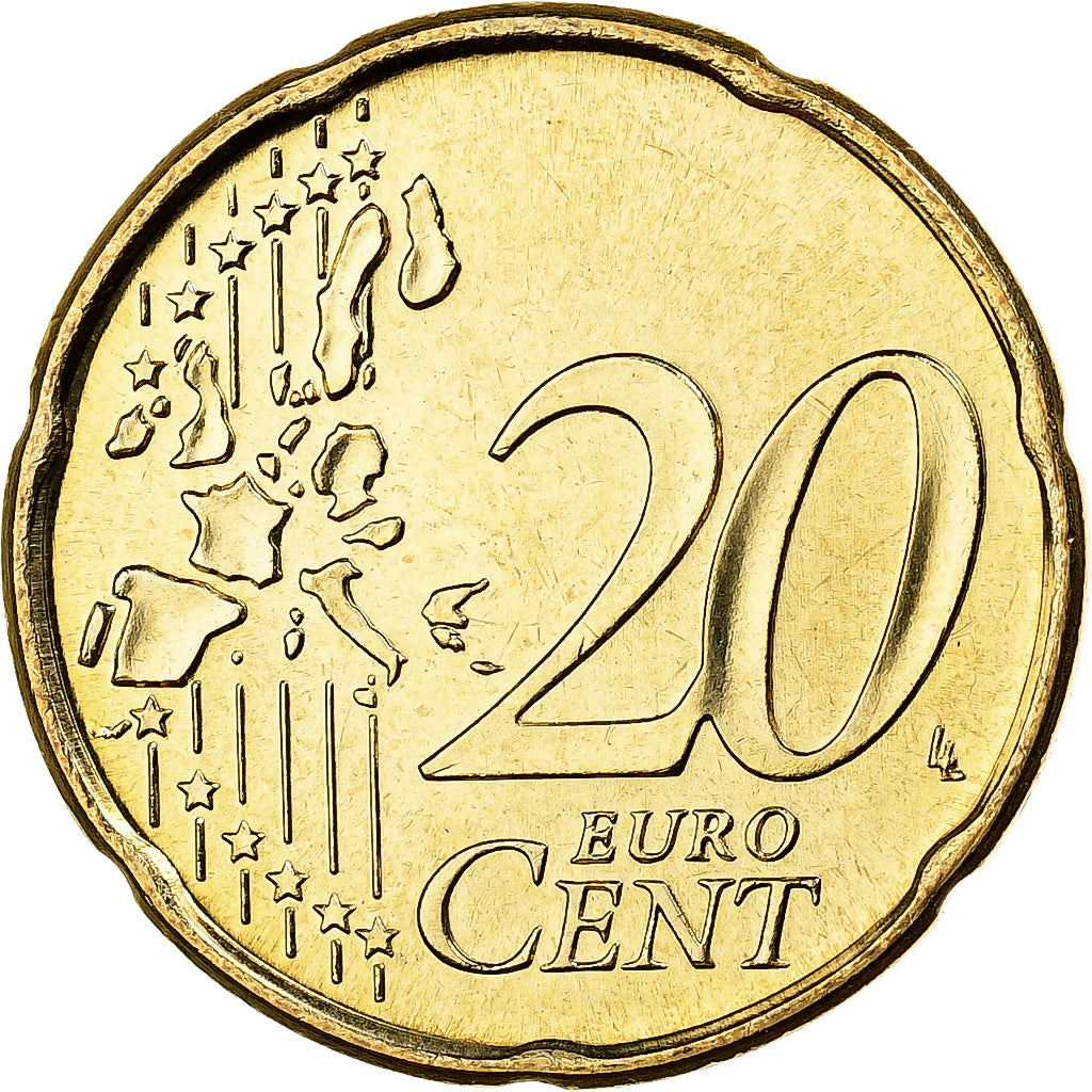Portugal, 20 Centimes, 2002, Lisbon, Nordic gold, UNC-
