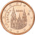 Spanje, 2 Centimes, Burgos cathedral, 2000, Madrid, Copper Plated Steel, UNC-