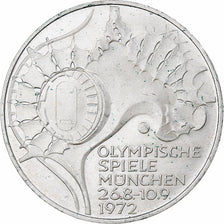 Germany, 10 Mark, Olympic Games, 1972, Karlsruhe, Silver, AU(50-53)