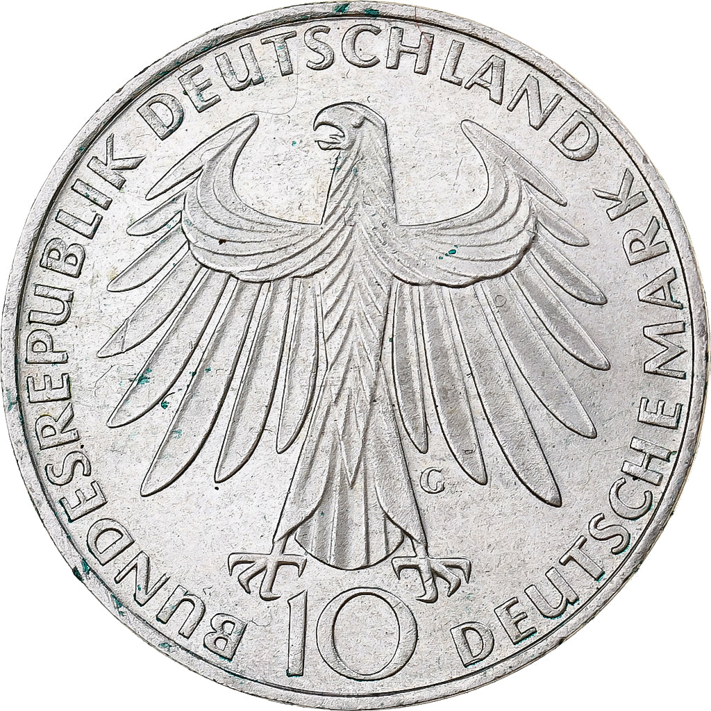 Germania, 10 Mark, Olympic Games, 1972, Karlsruhe, Argento, BB