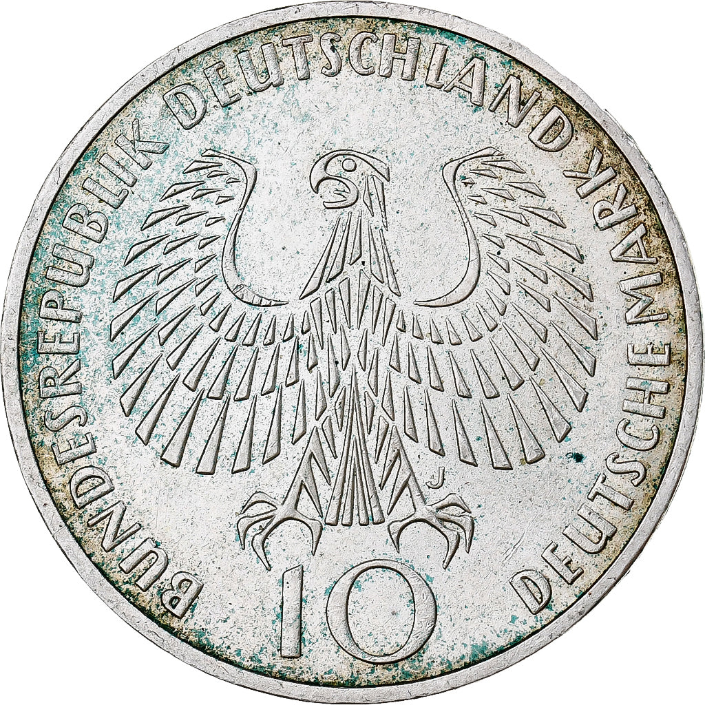 Germania, 10 Mark, Olympic Games, 1972, Hamburg, Argento, BB