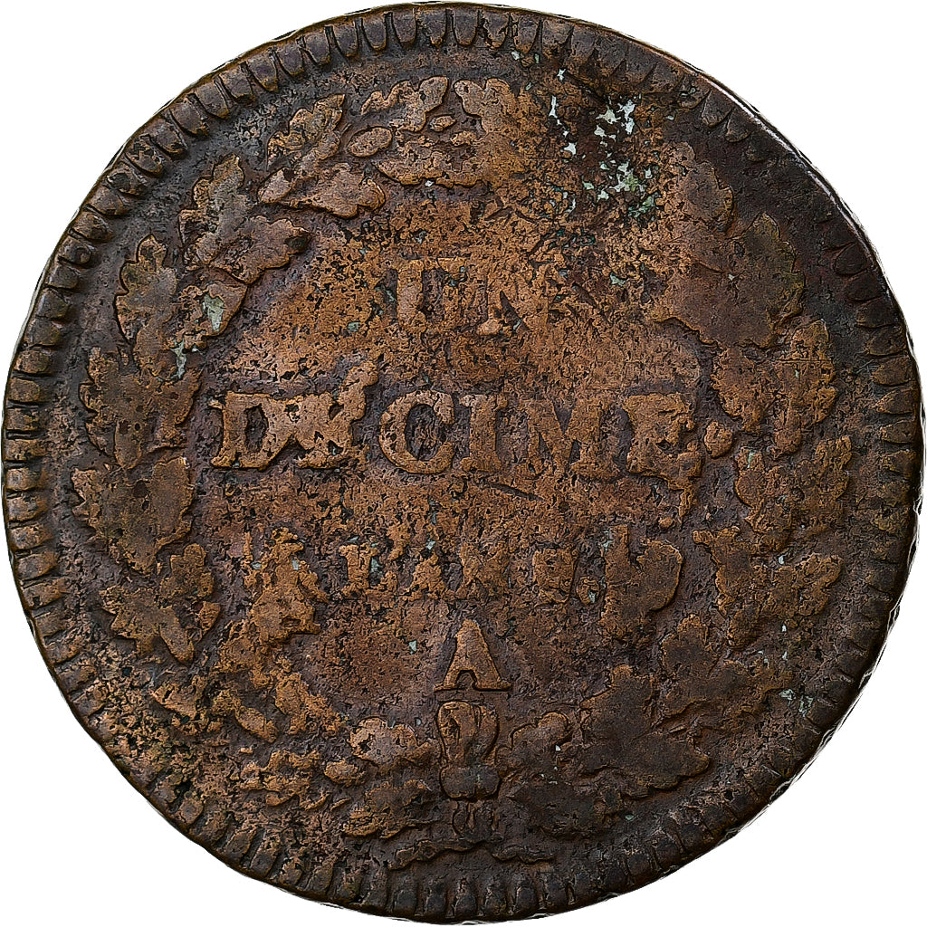 Frankreich, Decime, Dupré, AN 8, Paris, Kupfer, S