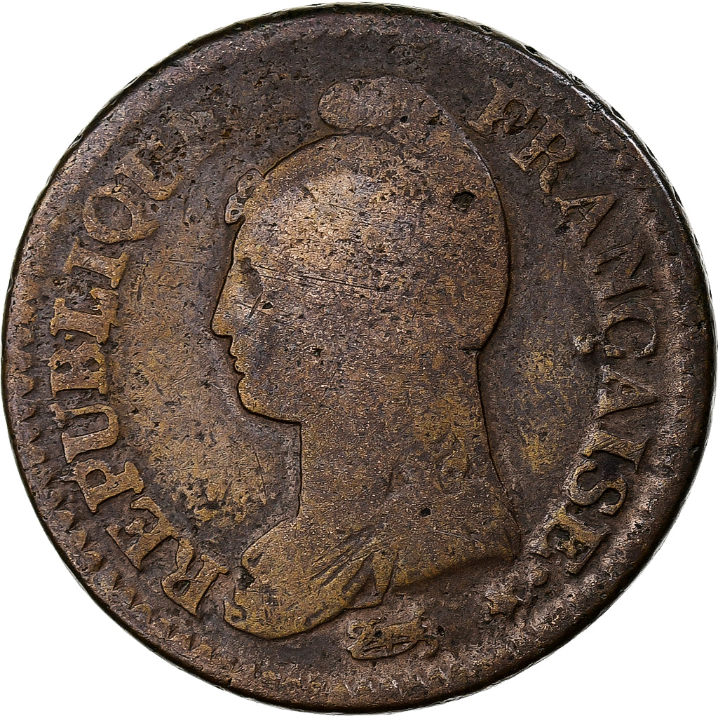 Frankreich, Decime, Dupré, AN 8, Paris, Kupfer, S