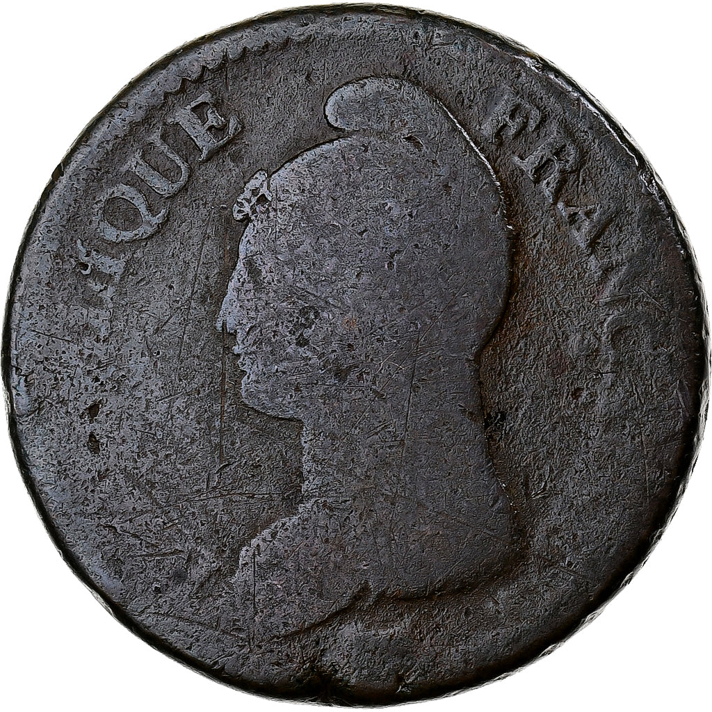 Frankreich, Decime, Dupré, AN 8, Bordeaux, Kupfer, S