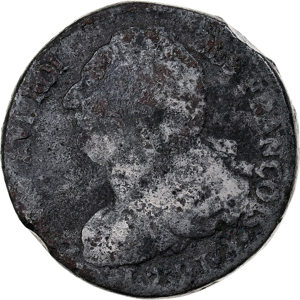 France, Louis XVI, 2 sols François, 1791 / AN 3, Paris, Métal de cloche, B+