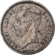 Belgium, Albert I, 20 Francs, 1934, Brussels, Silver, VF(30-35)