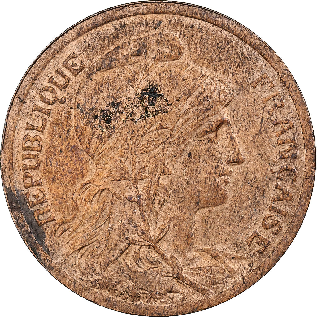 Francja, 10 Centimes, Dupuis, 1917, Paris, Brązowy, VF(30-35)