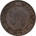 France, 2 Centimes, Cérès, 1893, Paris, Bronze, VF(30-35)