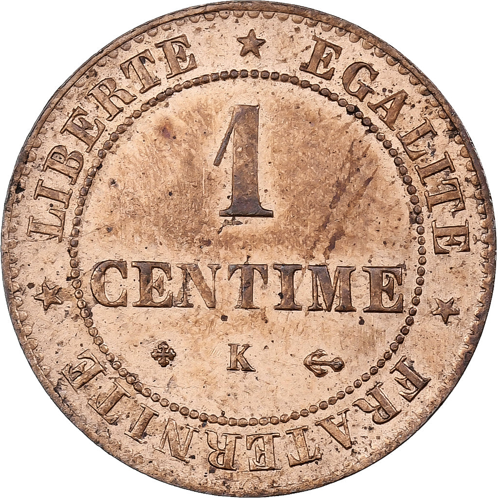 France, Centime, Cérès, 1878, Bordeaux, Bronze, AU(50-53)