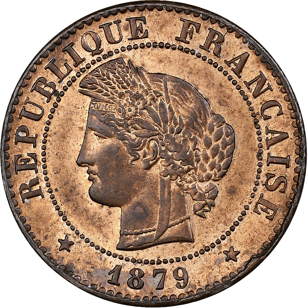 France, Centime, Cérès, 1879, Paris, Bronze, AU(50-53)