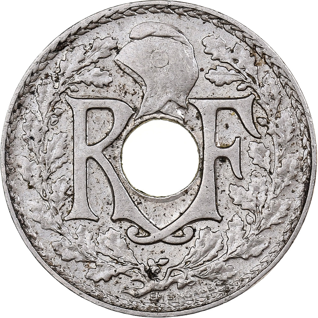 Francja, 5 Centimes, Lindauer, 1937, Paris, Miedź-Nikiel, EF(40-45)