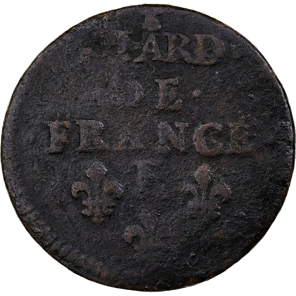Frankrijk, Louis XIV, Liard, 1656, Meung-sur-Loire, Koper, FR, C2G:82
