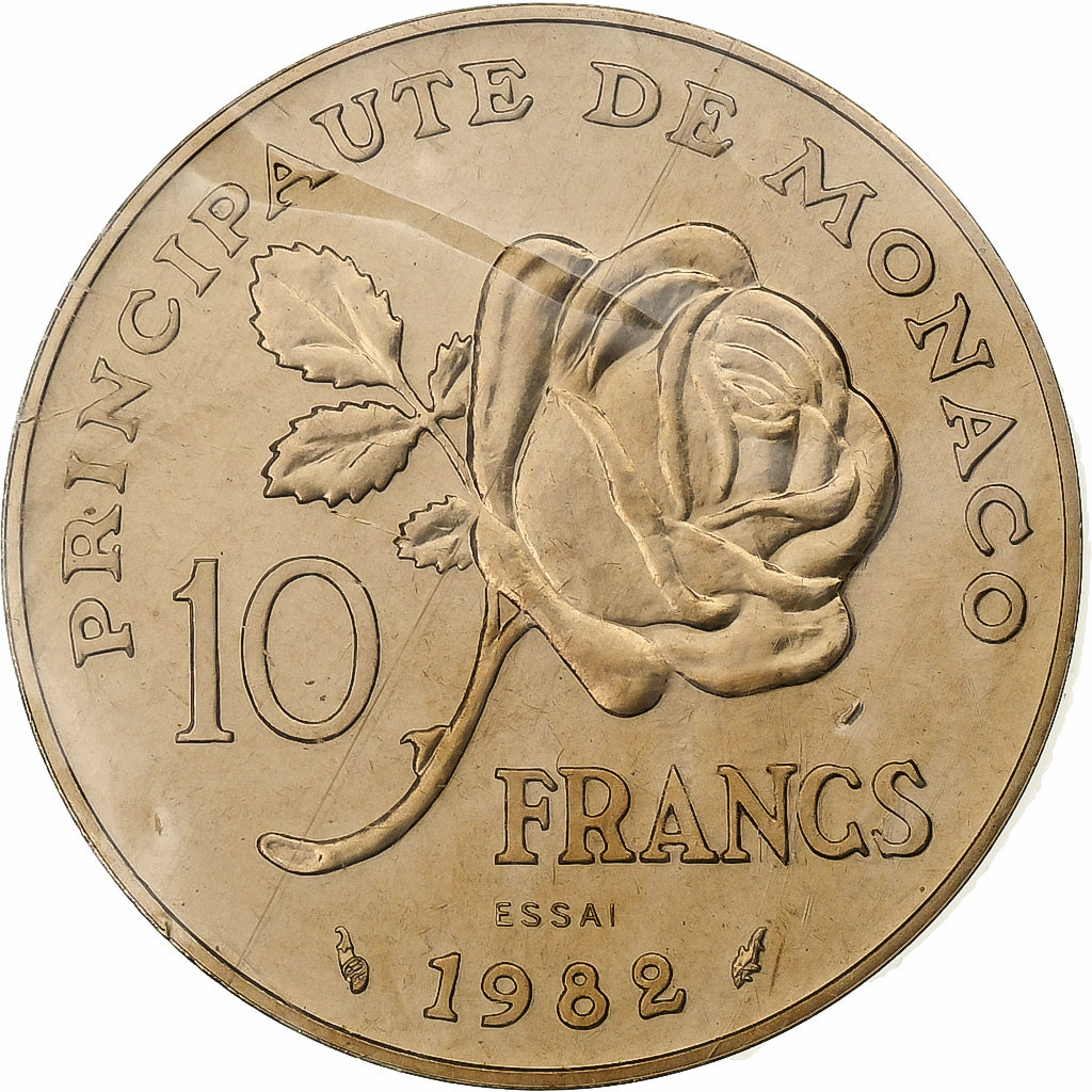 Monaco, Rainier III, 10 Francs, Princess Grace, 1982, Pessac, Essai