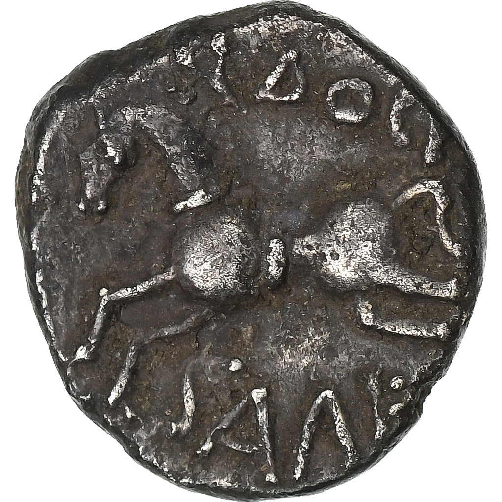Sequani, Denarius Q. DOCI/SAM F, 57-50 BC, Silver, EF(40-45), Latour:5405