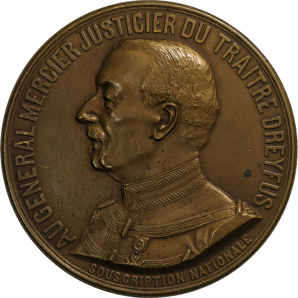 France, Medal, General Mercier, 1906, Bronze, Baffier, AU(50-53)