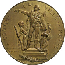 France, Médaille, Monument de Danton, 1891, Bronze, Janvier, TTB+