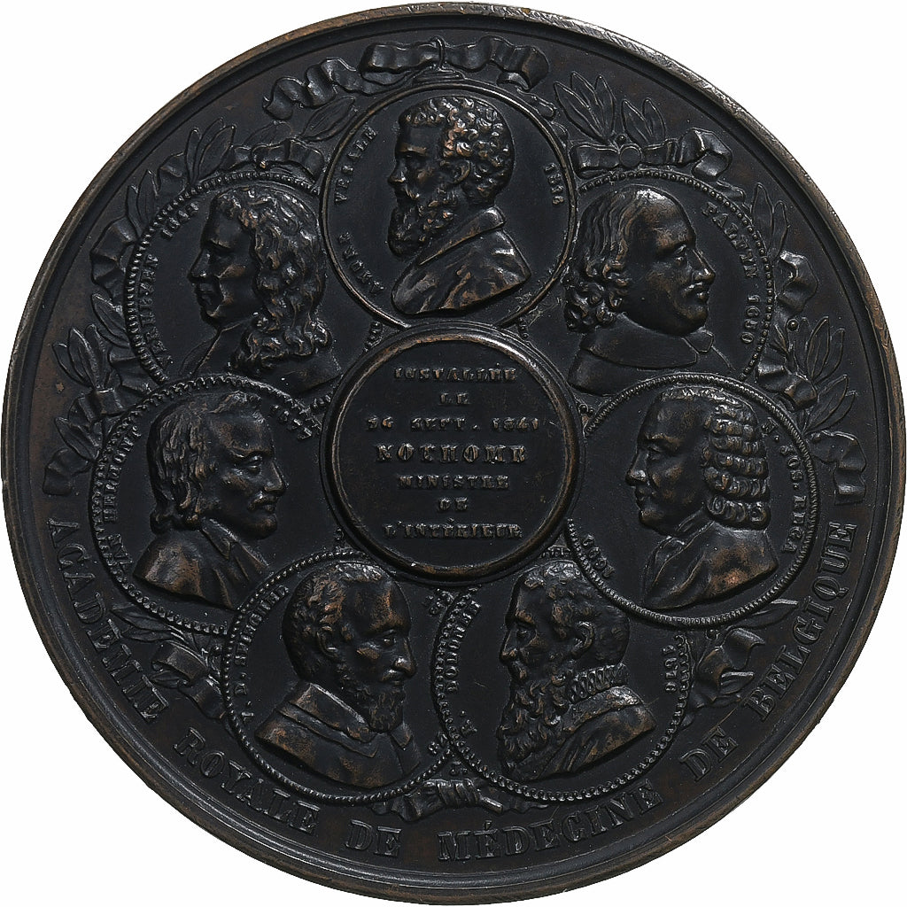 Belgien, Medaille, Léopold Ier, Académie de médecine, 1841, Bronze, Jouvenel