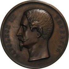 Francia, medaglia, Napoléon III, Départ pour l'Armée, 1859, Bronzo, Montagny