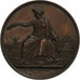 France, Médaille, Comice agricole de Lille, 1854, Cuivre, Lecomte, SUP