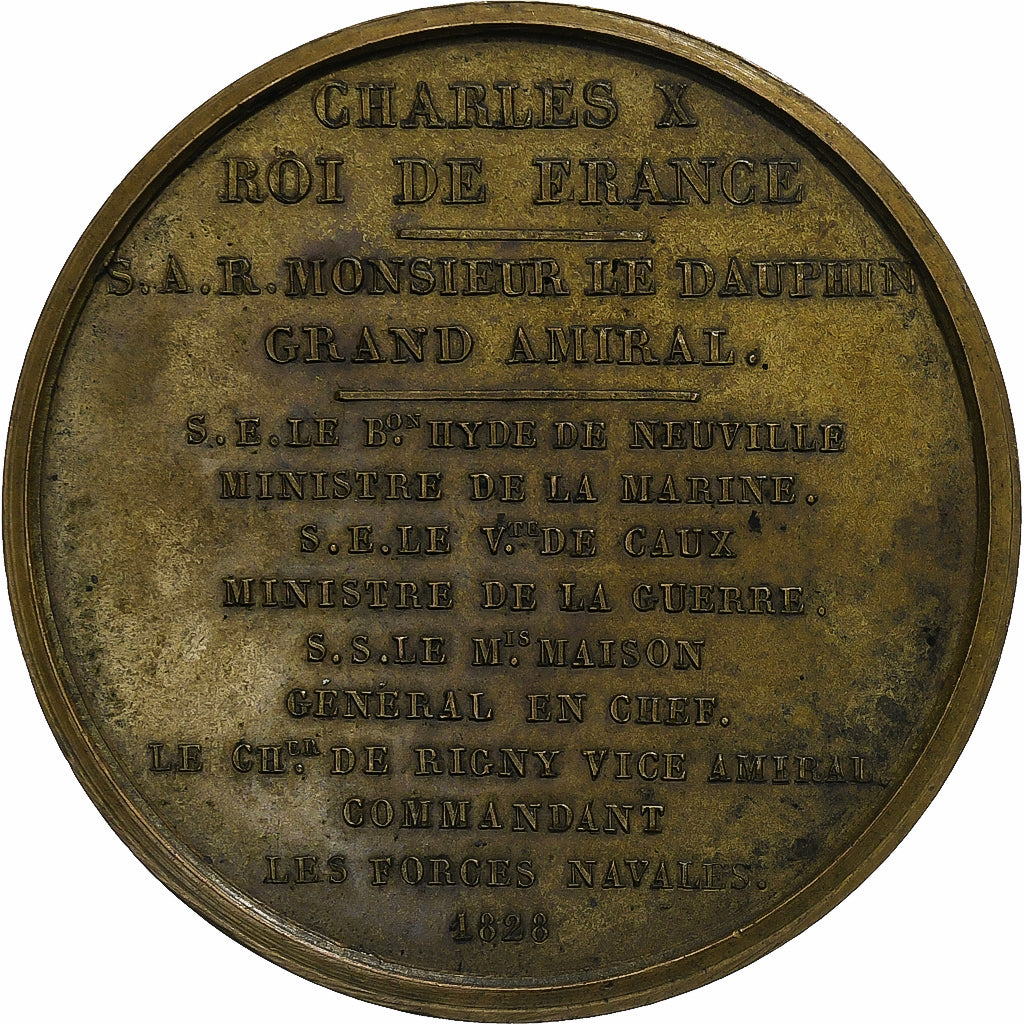 Frankreich, Medaille, Expédition en Morée, 1828, Bronze, Pingret, SS+
