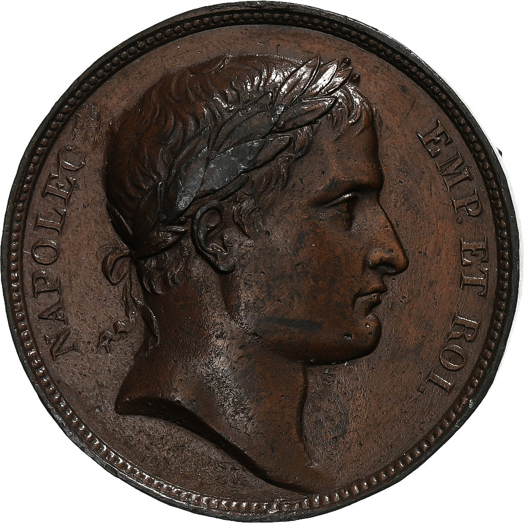 Francja, medal, Napoleon I, 1806, Miedź, Droz, EF(40-45)