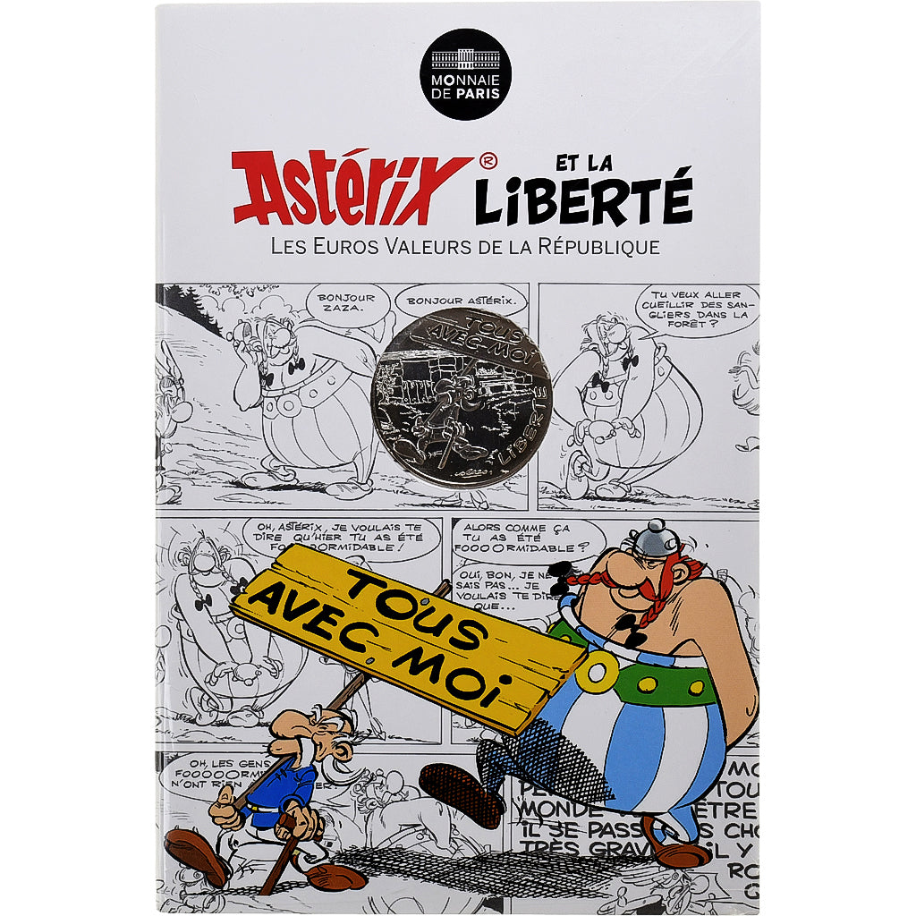 France, 10 Euro, Astérix Liberté (Cadeau de César), 2015, MDP, Silver