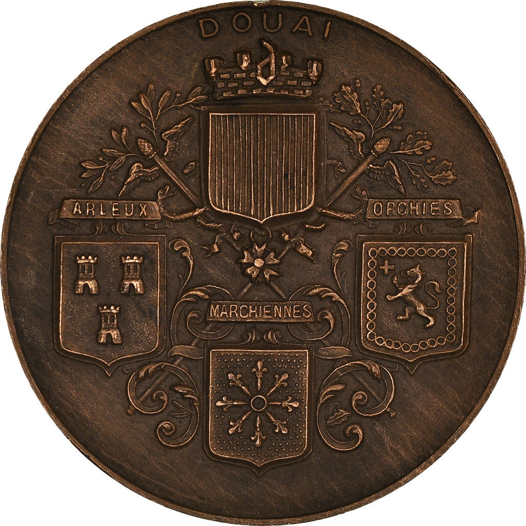 France, Medal, Chambre de Commerce., Douai, MS(63), Bronze