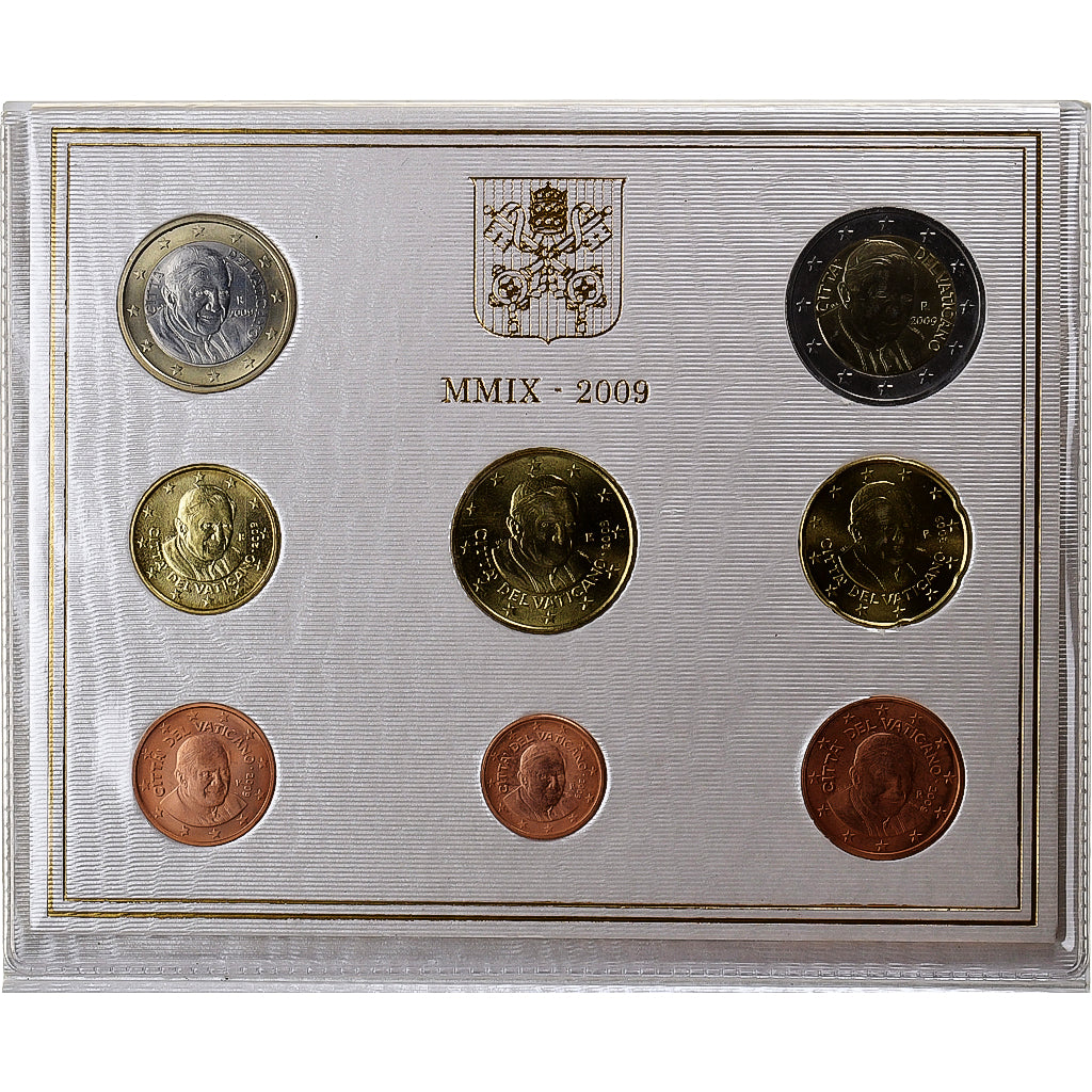 Vaticano, Benedict XVI, Euro Set. BU., 2009, Rome, N/D, MS(65-70)
