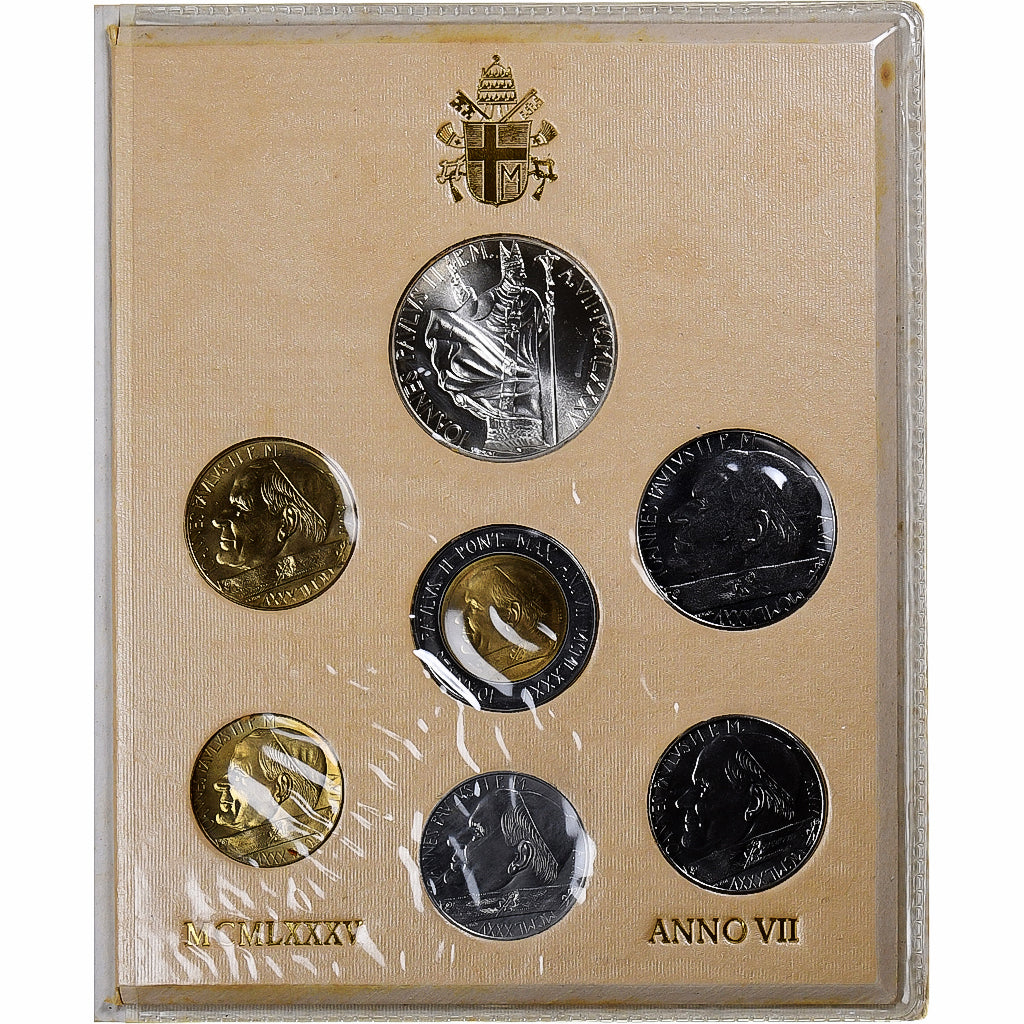 Vaticano, Jean-Paul II, Set 10 L. - 1000 L., 1985, Rome, BU, N/D, MS(65-70)